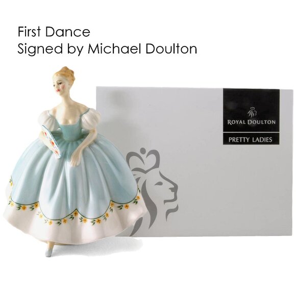 ROYAL DOULTON England Figurine "FIRST DANCE" (Michael Doulton exclusive) - Picture 1 of 16